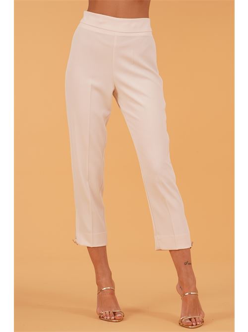 Pantalone in viscosa GM by Gai Mattiolo | GM3736BURRO